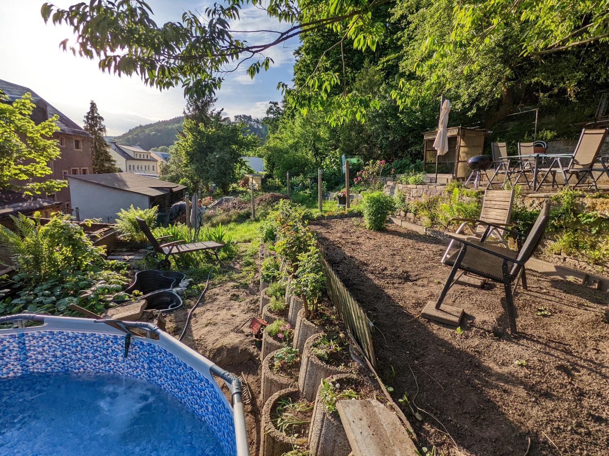 R1 - Urlaubsmagie - Bad Schandau Fusslaeufig, Garten Rathmannsdorf Exteriér fotografie